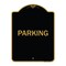 Signmission Designer Series Sign-Parking, Black & Gold Aluminum Architectural Sign, 18" x 24", BG-1824-23478 A-DES-BG-1824-23478 - alternate 1